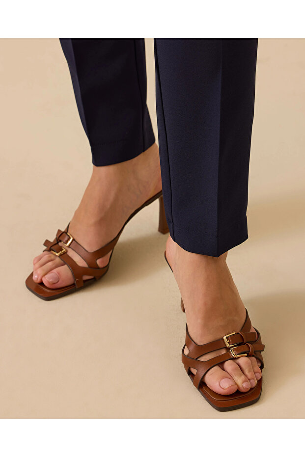 Düğmeli Bilek Boy Pantolon - 4