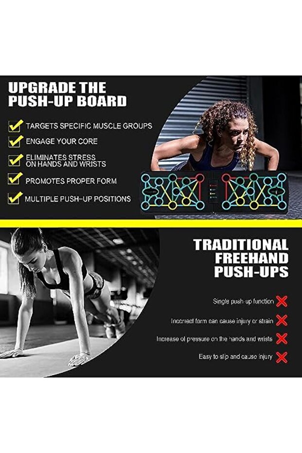 Push Up Board, Multi-function Foldable Push Up Bar, Professional Chest Muscle Exercise - 4