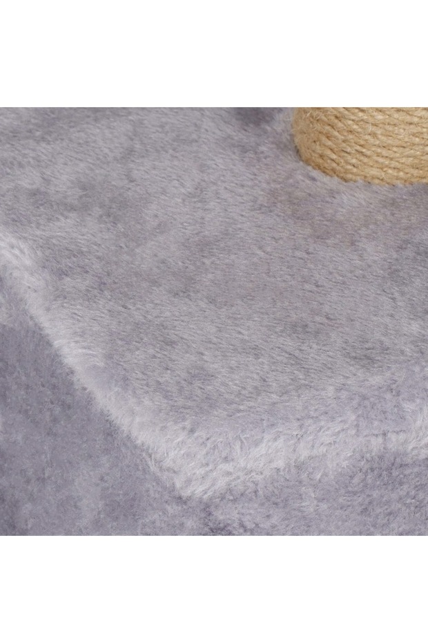 Cat play set, with scratching post, hidden, platform, 62cm, gray - 20