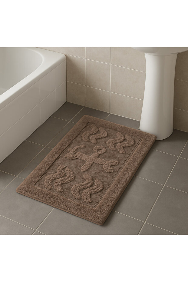 ممسحة منقوشة على شكل مرساة 50 × 80 سم - 1