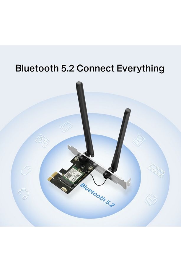MA80XE, AX3000 Wi-Fi 6 Bluetooth 5.2 PCIe Adaptör - 2