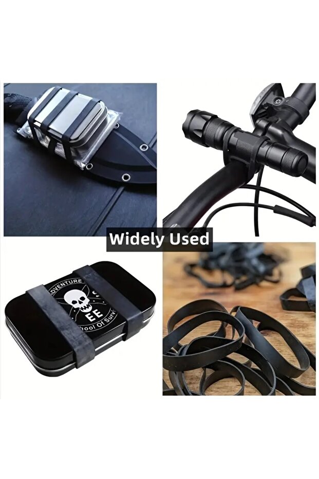 Closed Loop Tie Straps and Elastic Bands,Multi-Purpose Tactical Elastic Bands,Travel,Hiking,Camping - 8
