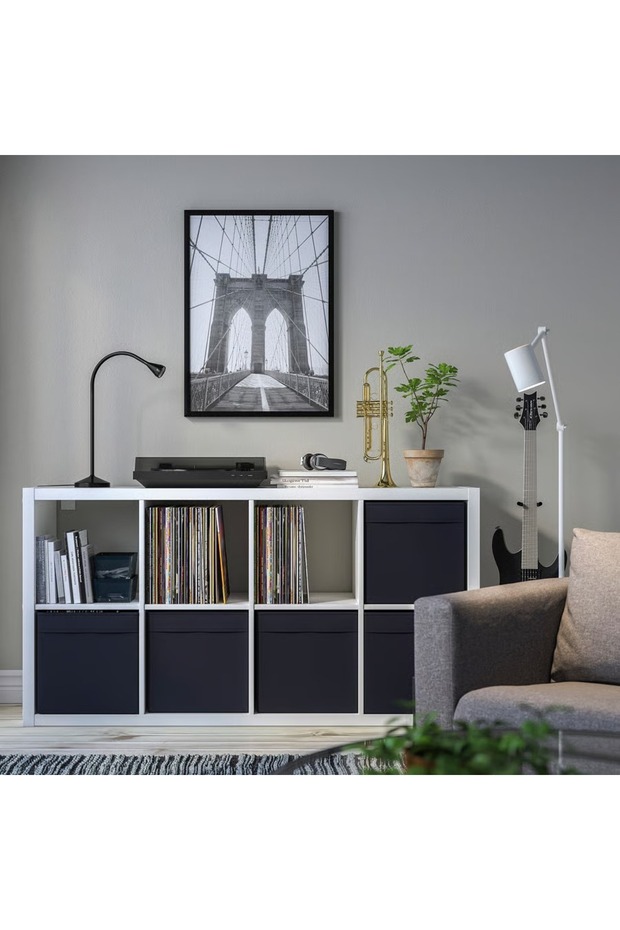 صندوق، أسود، 13 × 15 × 13 بوصة - 7