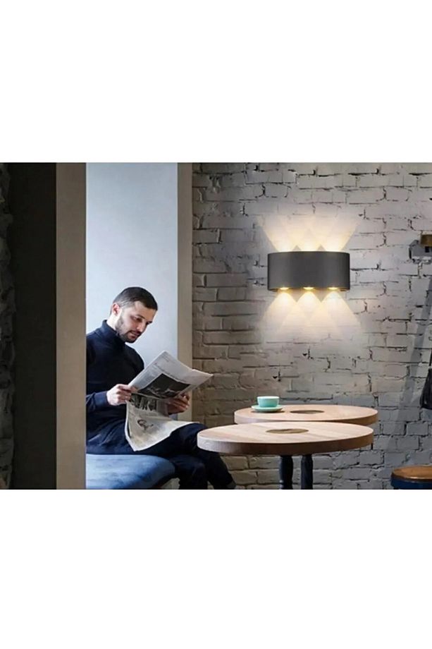 10w Led Aplik Aydınlatma Çift Taraflı Led Dekoratif Duvar Aplik Suya Ve Toza Karşı Dayanıklı - 2