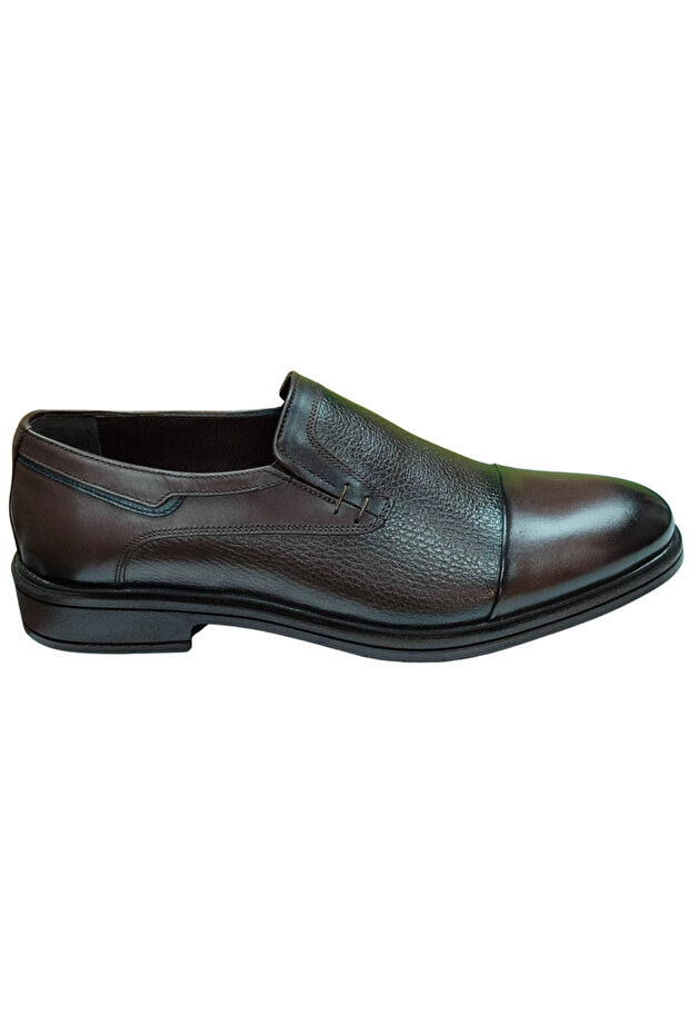 098-Poly Men's Brown (40-44) Leather Classic Shoes