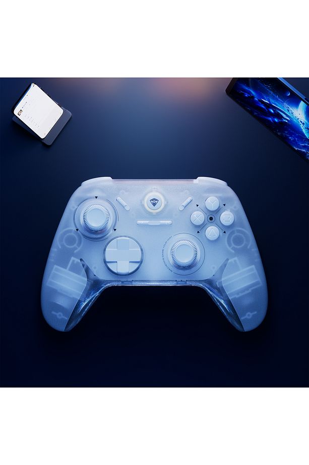 G1 Pro Tri-Mode Hall Effect TMR Manyetik Joystick Beyaz Gamepad - 7