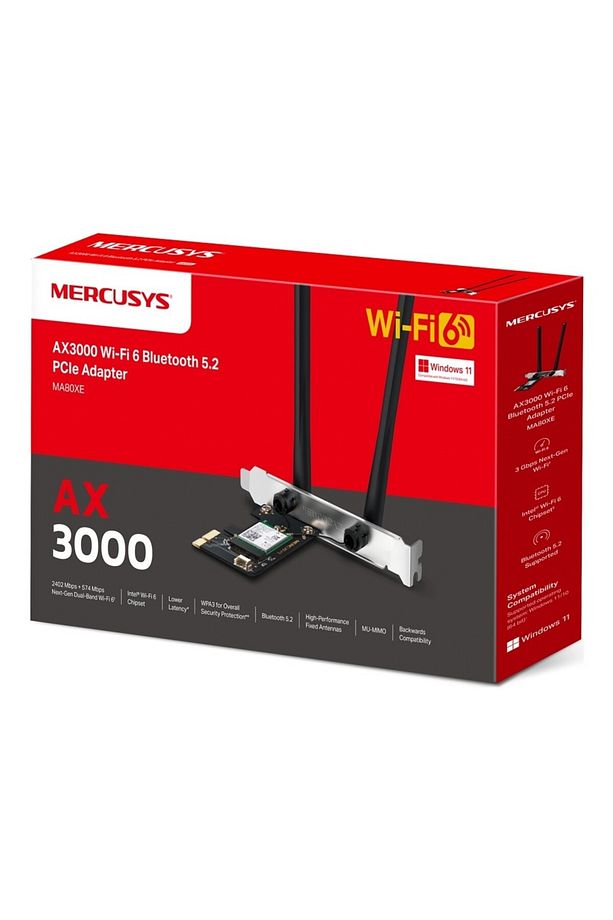 MA80XE, AX3000 Wi-Fi 6 Bluetooth 5.2 PCIe Adaptör - 6