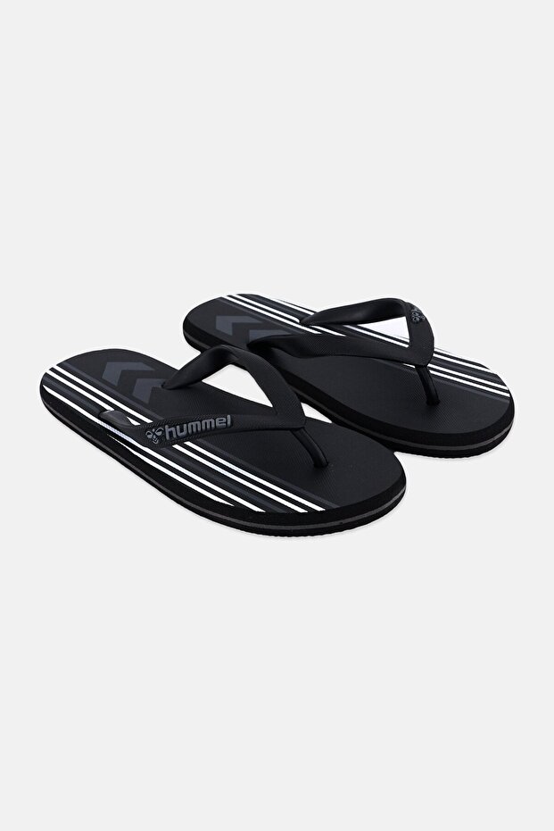 Kids Boy Brand Logo Flip Flop Slippers, Black