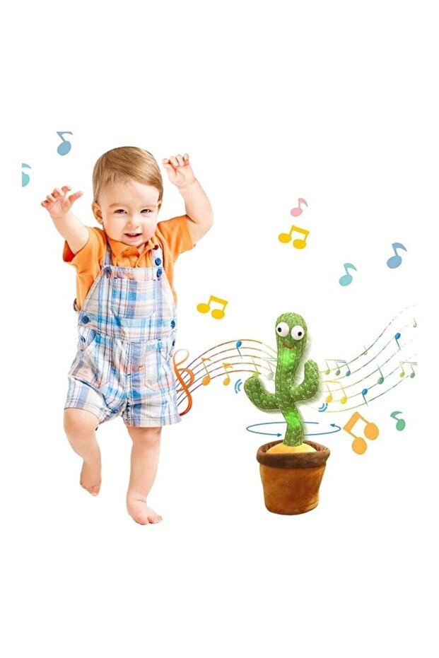 Electric Dancing Cactus Plant Stuffed Toy With Music