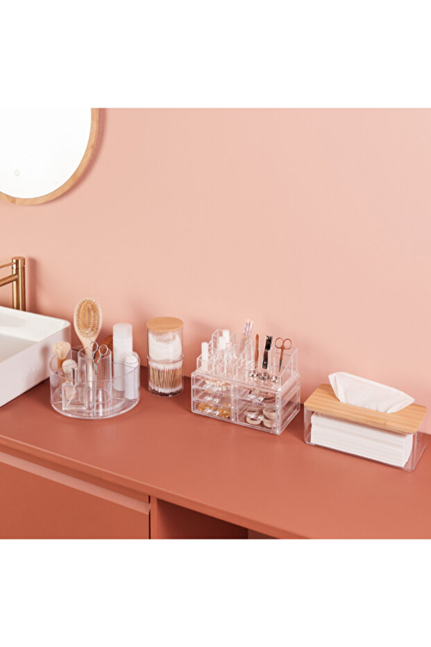 Selena Rectangular Bamboo Tissue Box - 5