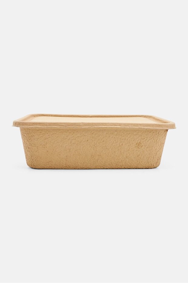 3 Pcs Paper Pulp Box, Light Beige - 1