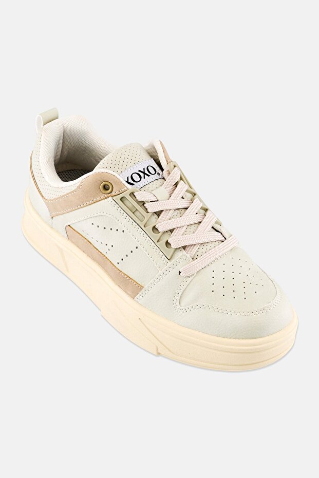 Women Low Cut Lace Up Casual Sneakers, Light Sage