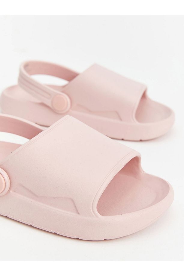 LCW STEPS Pembe Tokalı Kız Bebek Plaj Sandaleti - 3