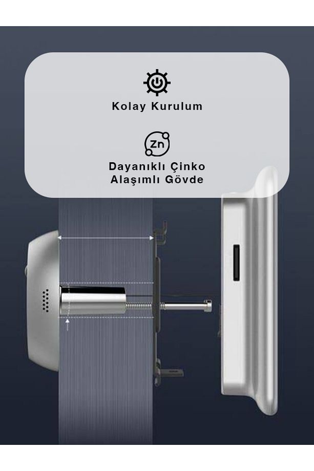 Dp2 Akıllı Kapı (MERCEK) Görüntüleyici – 4.3” Dokunmatik Ekran, Mobil Uyumlu | Fynix Teknoloji - 2