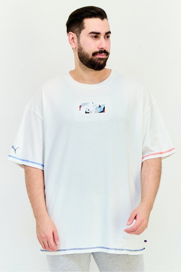 Puma x BMW Motorsport Men Sportswear Fit Short Sleeves Outdoor T-Shirt, White