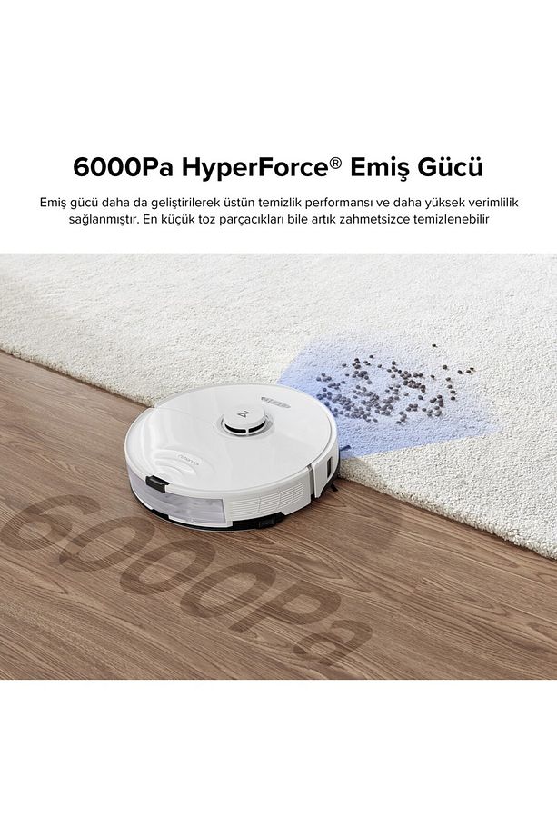S8 Sonic – Lidar Navigasyonlu, 6000 Pa Emiş Gücü, Premium Akıllı Robot Süpürge - 5