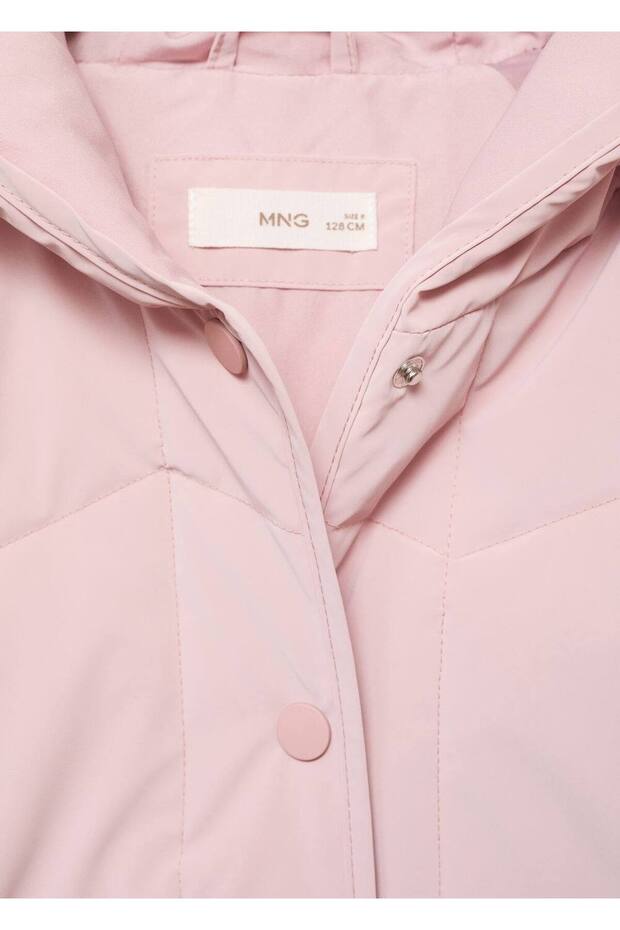 Kapüşonlu kapitone anorak - 5