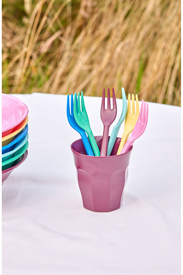 Melamin Tatlı Çatalı - 6'lı Set - 2