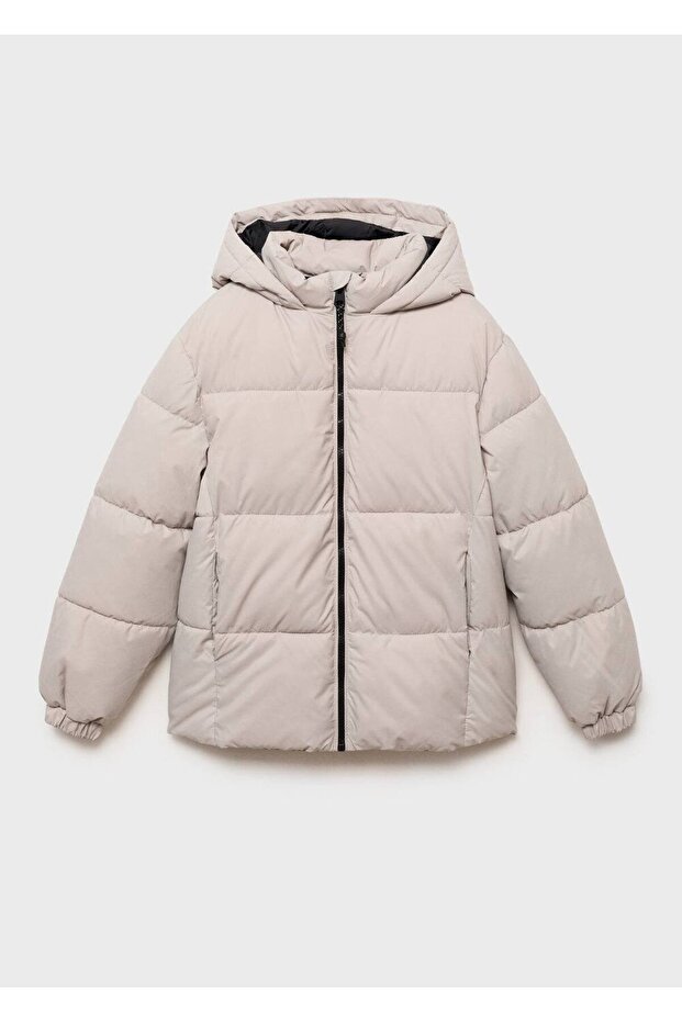 Kapüşonlu kapitone anorak - 2