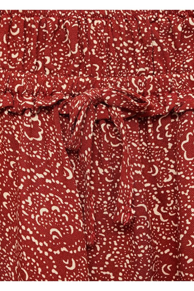 Desenli kısa etek - 4