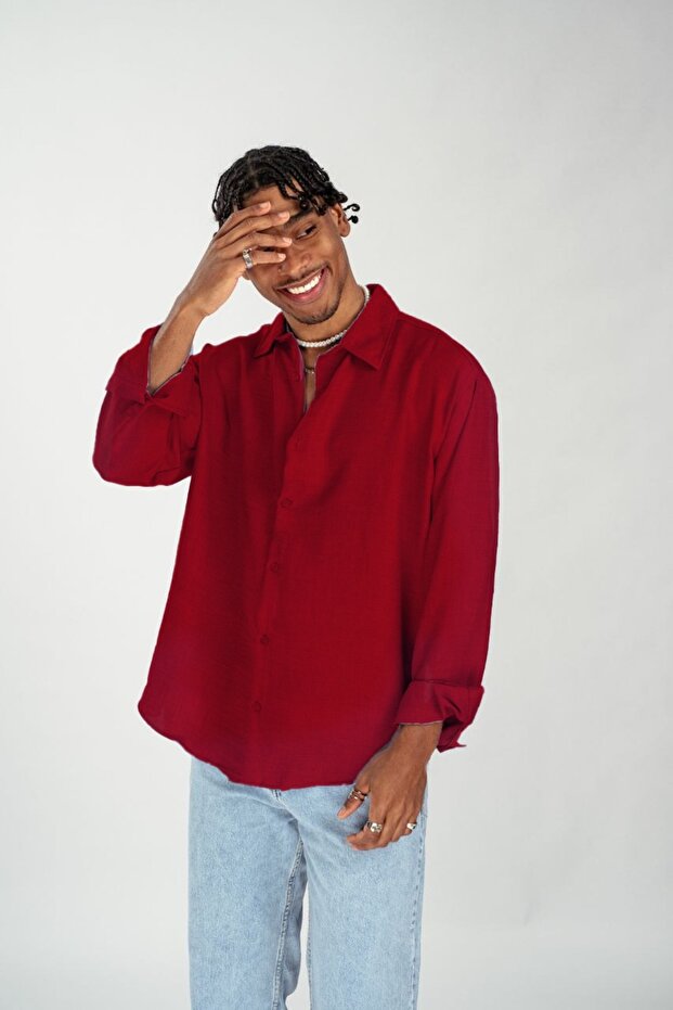 Oversize Erkek Gömlek - 2