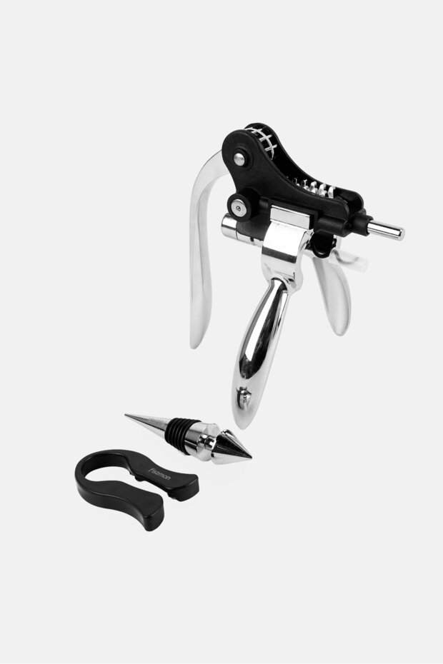 مجموعة إكسسوارات النبيذ، 3 قطع، متعددة الألوان - 1