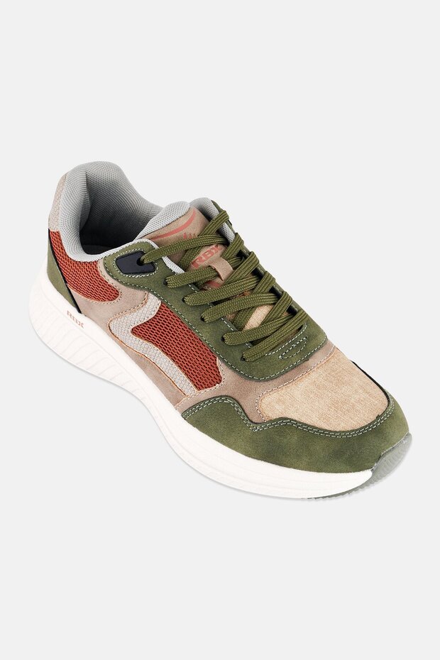 Men Lace Up Outdoor Shoes, Multicolor