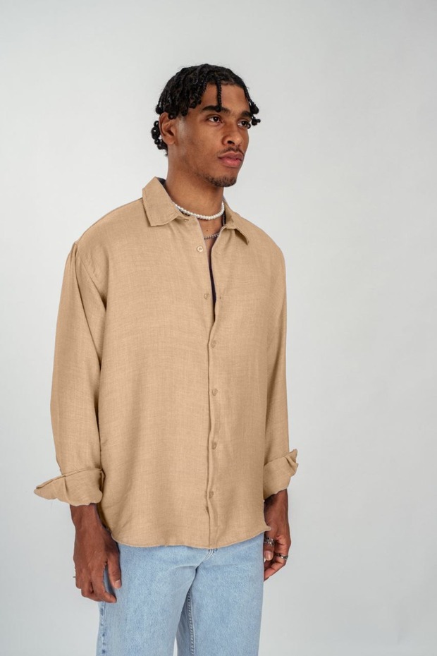 Oversize Erkek Gömlek - 4