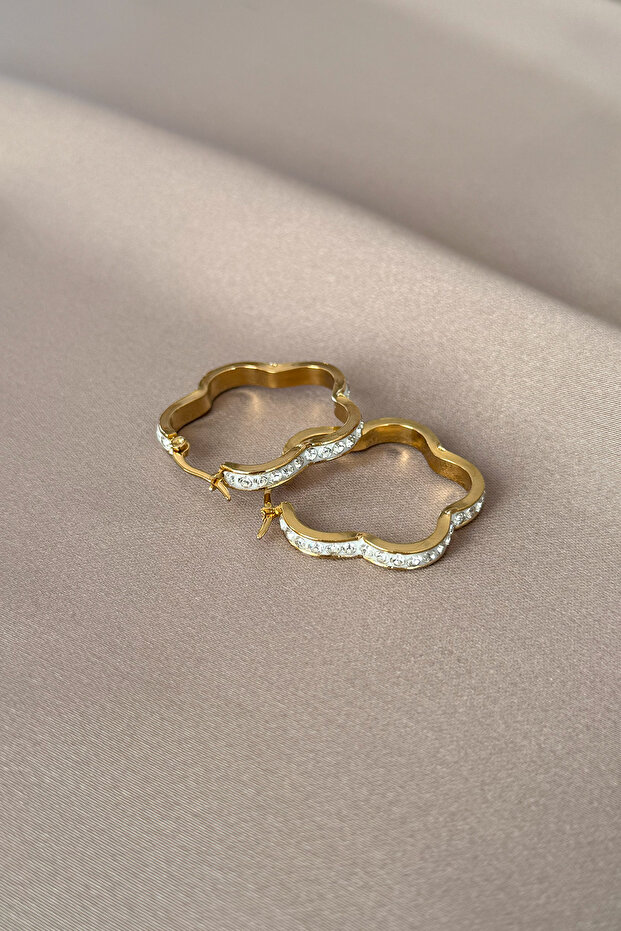 Star Model Hoop Earrings