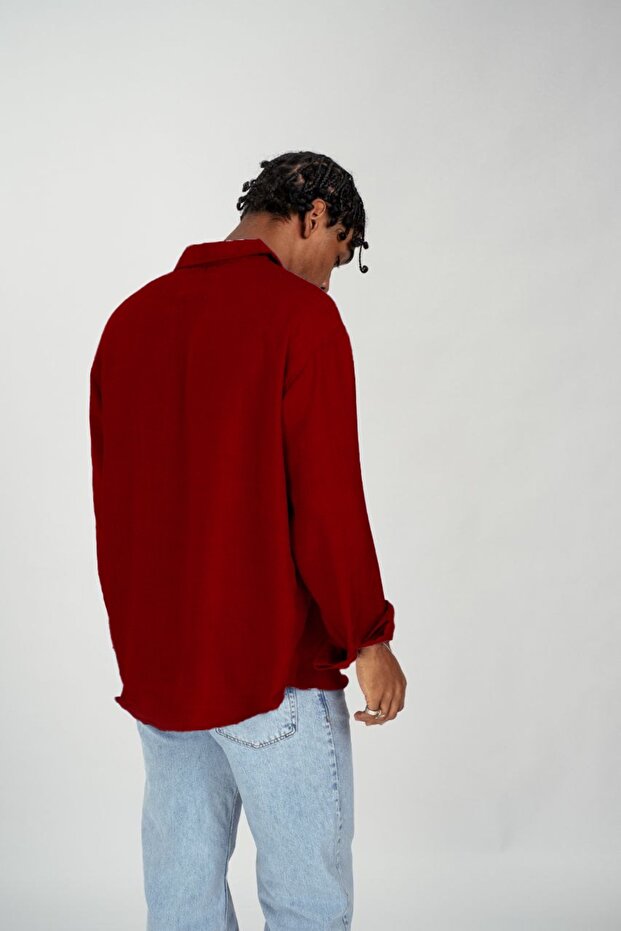 Oversize Erkek Gömlek - 4