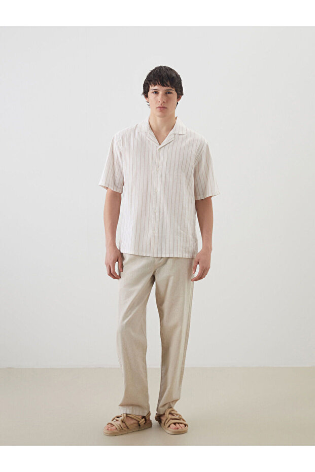 Xside Comfortable Fit Linen Blend Men's Pants