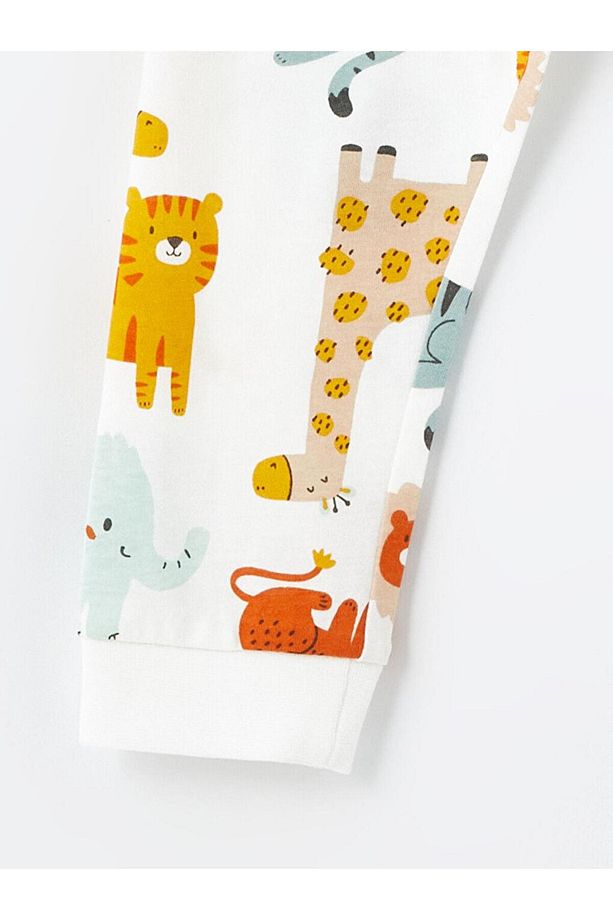Bisiklet Yaka Uzun Kollu Baskılı Erkek Bebek Pijama Takımı (W4) - 6