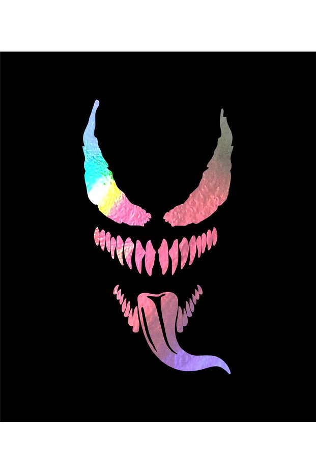 Venom Red Tongue Car, Car, Auto, Motorcycle, Helmet, Laptop, Glass Sticker 20X10 cm