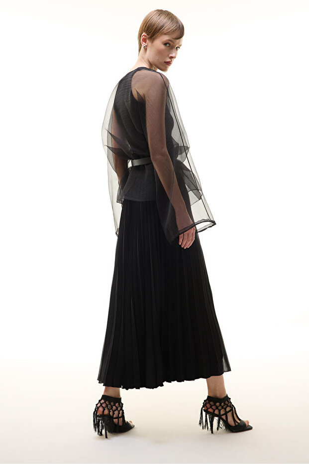 PİLİSELİ ŞİFON ETEK - 5