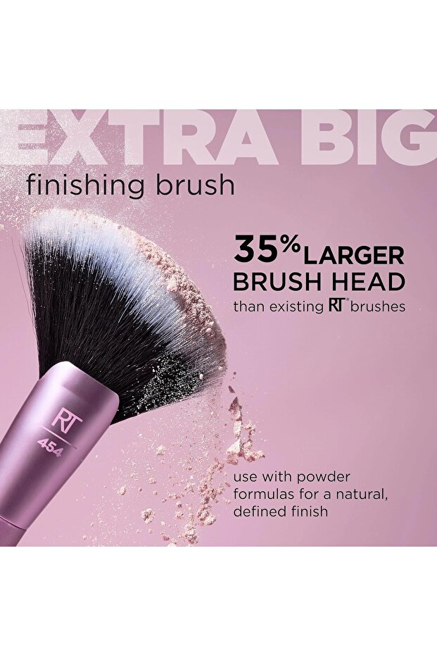 Extra Big Finishing Brush, Large Oversized Fan Brush For Powder Bronzer, Highlight, Contour 0311 - 5