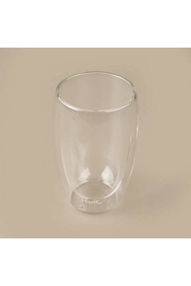 Çift Cidarlı Latte Bardağı - Şeffaf - 450 ml - 4
