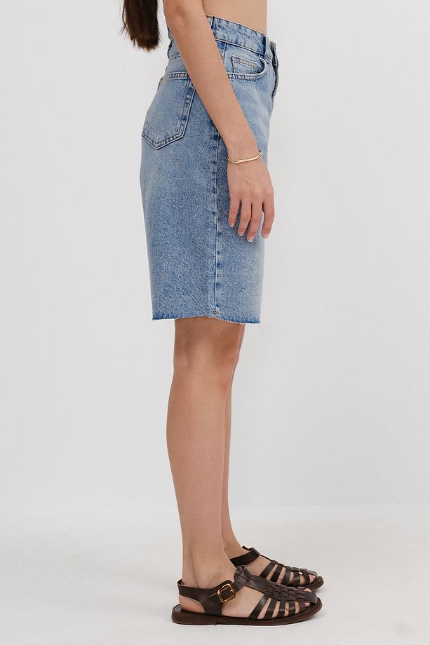 Bermuda Denim Şort Ş8066-PNP - 4