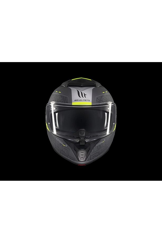 KASK MT ATOM 2 DESTINY C2 ÇENE AÇILIR MAT FÜME/SİYAH - 2