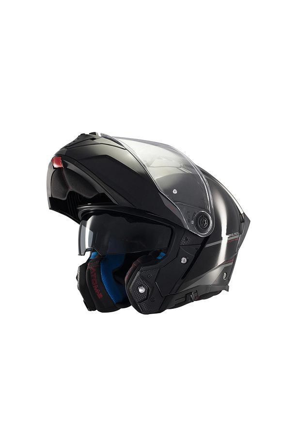 KASK MT ATOM 2 A1 ÇENE AÇILIR PARLAK SİYAH - 3