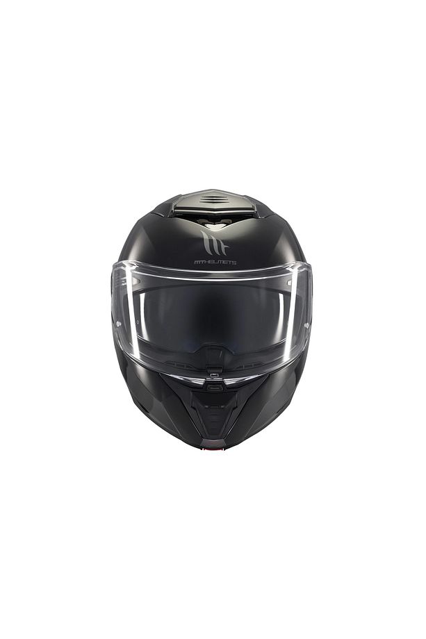 KASK MT ATOM 2 A1 ÇENE AÇILIR PARLAK SİYAH - 2