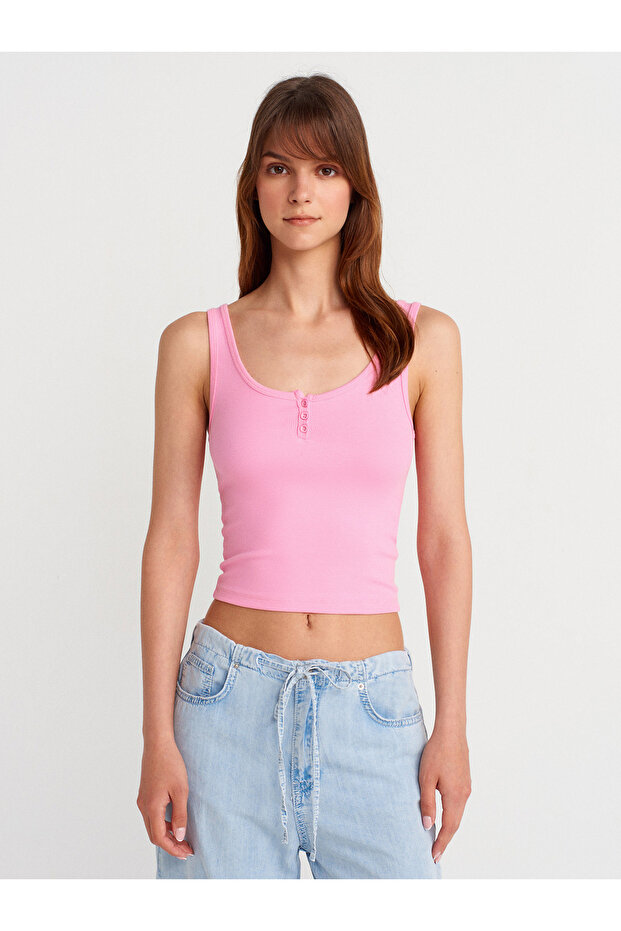 21158 حزام بأزرار - وردي - 1