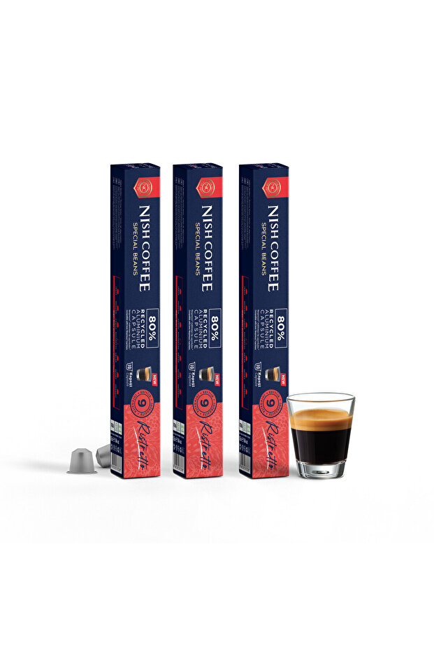 Kapsül Kahve 10 Ristretto 3'lü Set (Nespresso Uyumlu)-30 Adet - 4