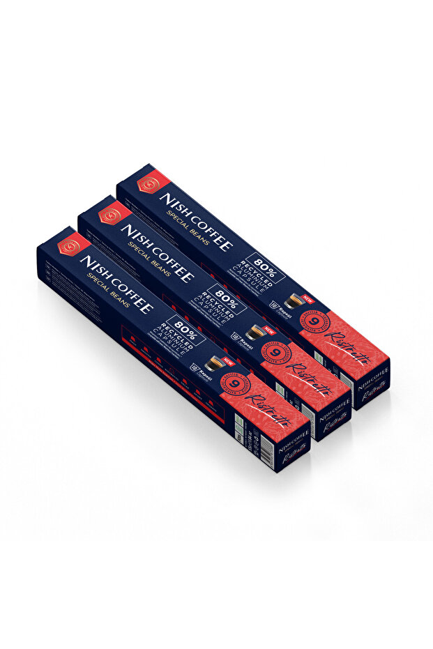 Kapsül Kahve 10 Ristretto 3'lü Set (Nespresso Uyumlu)-30 Adet - 1