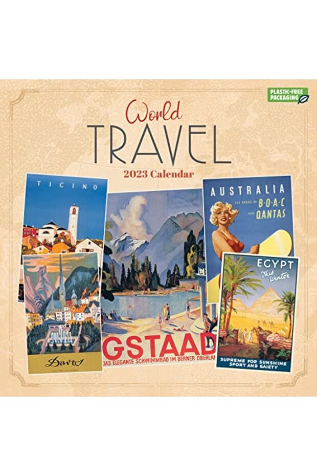 2023 World Travel Wall Calendar Plastic Free