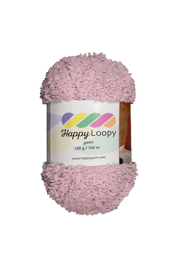 Happy Loopy Örgü İpi - 100g / 100m | %100 Polyester Buklet Doku | Yumuşak ve Kabarık Doku - 1