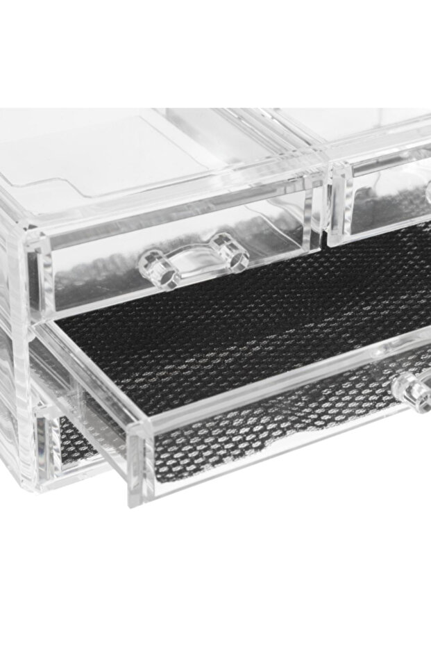 صندوق مجوهرات سيلينا المستطيل ذو الأربعة أدراج - 3