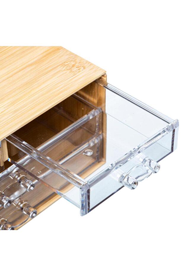 صندوق مجوهرات سيلينا المستطيل ذو الأربعة أدراج - 4