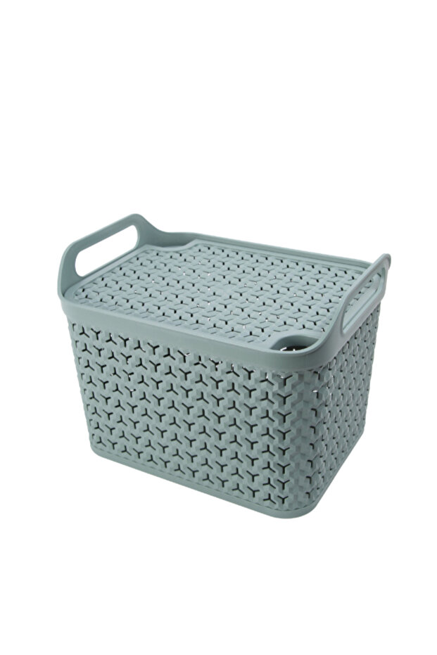 Urban Rectangular Store Basket with Lid Medium - 1