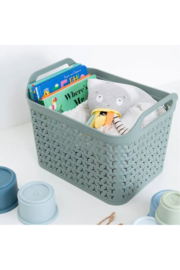 Urban Rectangular Store Basket with Lid Medium - 3