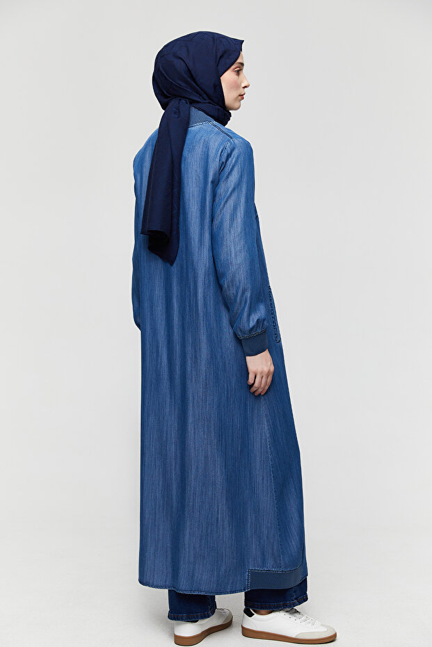 Fermuarlı Bomber Pardesü - 5